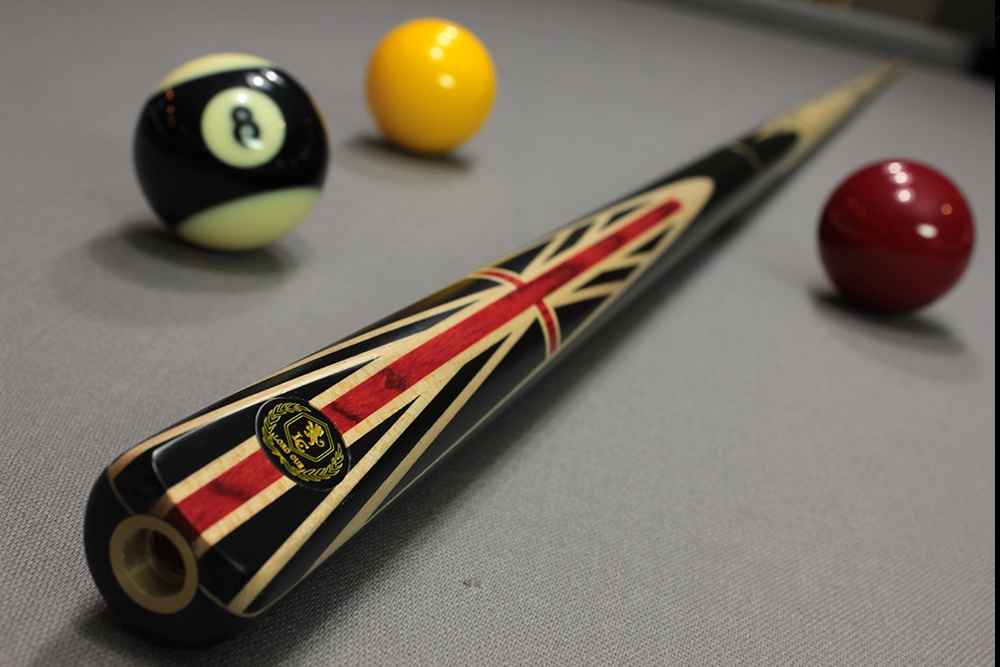 Queue de billard en marqueterie