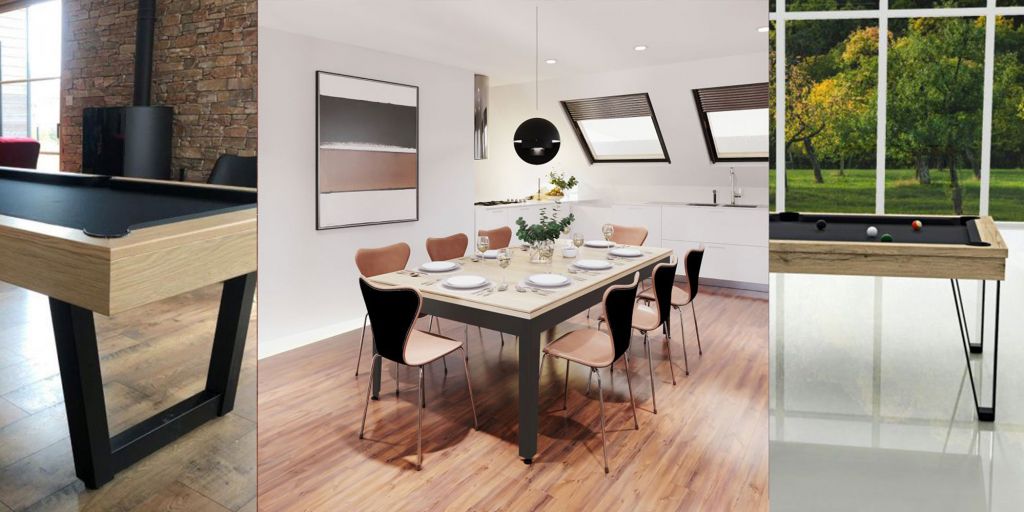 Les meubles 2 en 1 :  focus sur le billard table à manger