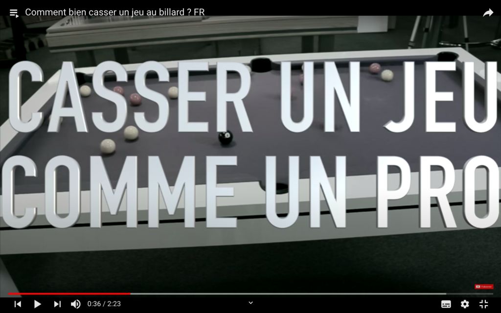 Comment bien casser un jeu au billard ?