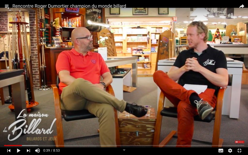 Rencontre avec Roger Dumortier, champion du monde billard